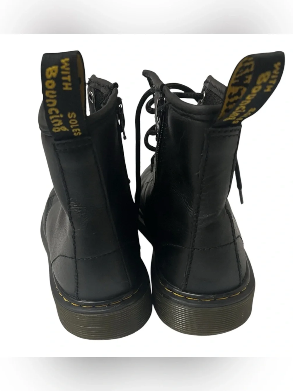 Dr Martens JUNIOR 1460 SOFTY T LEATHER LACE UP BOOTS SZ 4